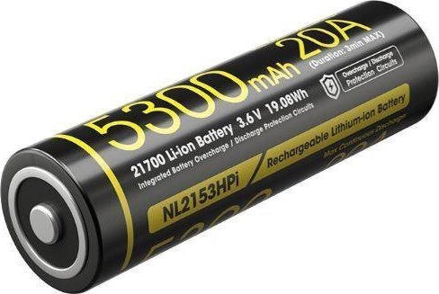 Nitecore BATTERY RECH. LI-ION 3.6V/NL2153HPI(5300MAH) NITECORE