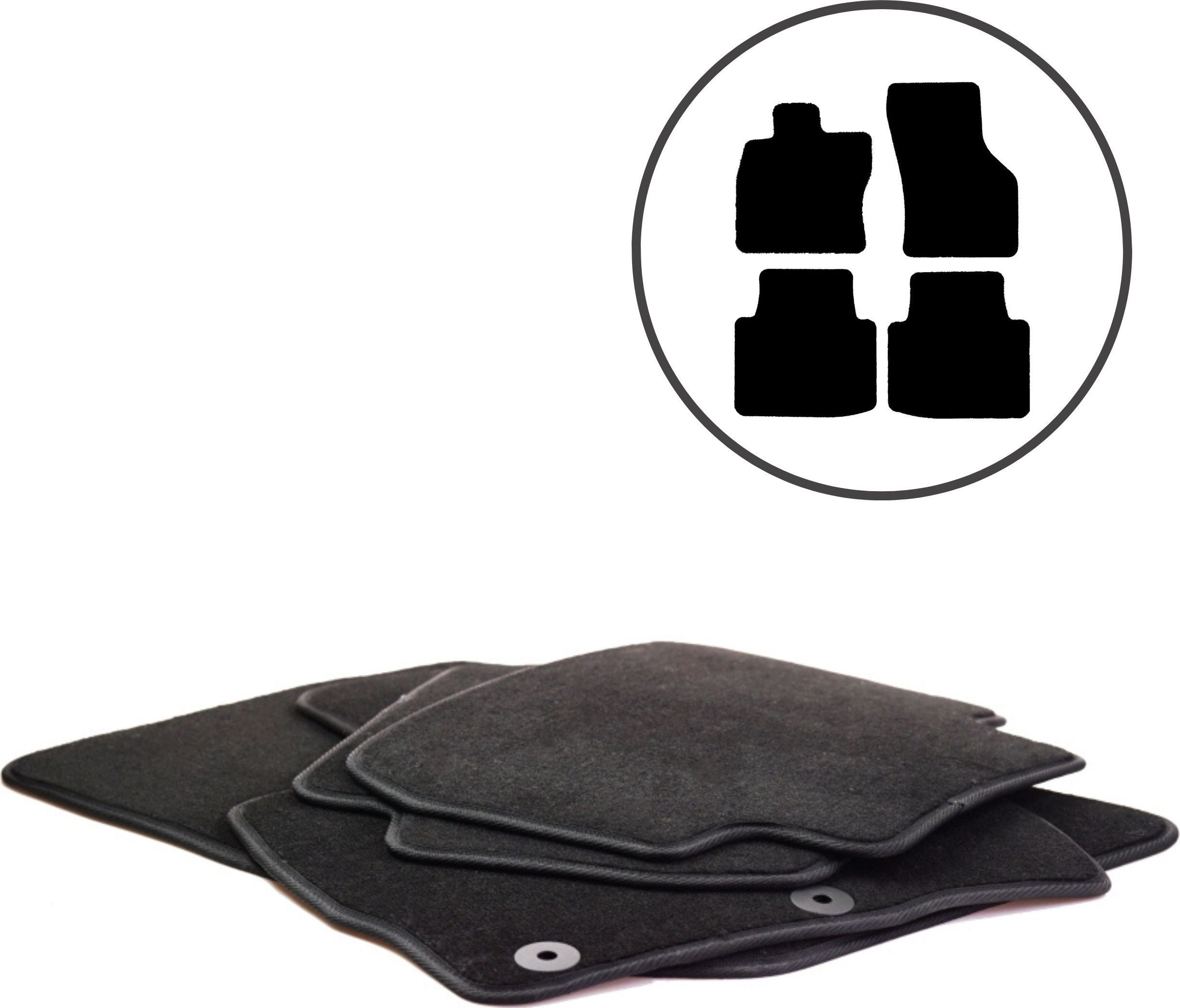 Dikel Dywaniki samochodowe 4szt. Skoda Superb III