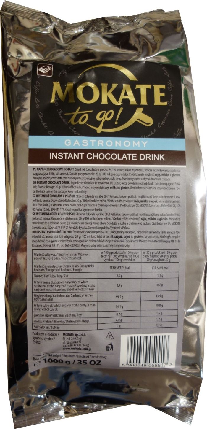 Mokate MOKATE Czekolada gęsta gastronomiczna 1kg