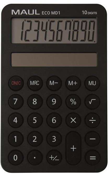 Kalkulator Maul Kalkulator kieszonkowy ECO* MD1 10-pozycyjny czarny