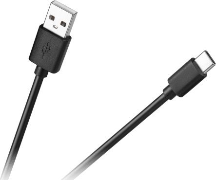 Kabel USB Cabletech USB-A - USB-C 1 m Czarny (KPO3949-1)