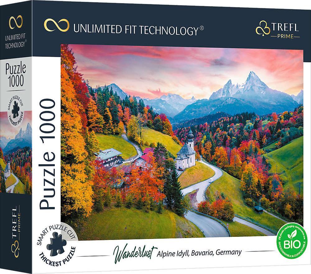 Trefl Puzzle 1000 Alpejska Sielanka Bawaria, Niemcy Unlimited Fit Technology