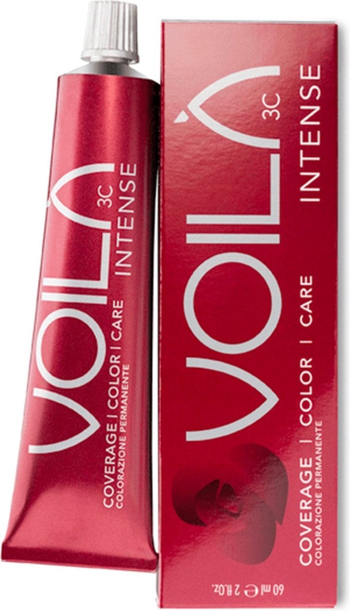 Intercosmo, Voila 3C Intense, Permanent Hair Dye, 7.45 Intense Copper Mahogany Blonde, 60 ml For Women