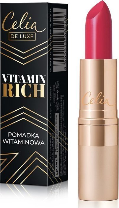 Celia Celia De Luxe Pomadka do ust nawilżająca Vitamin Rich nr 04 3.5g