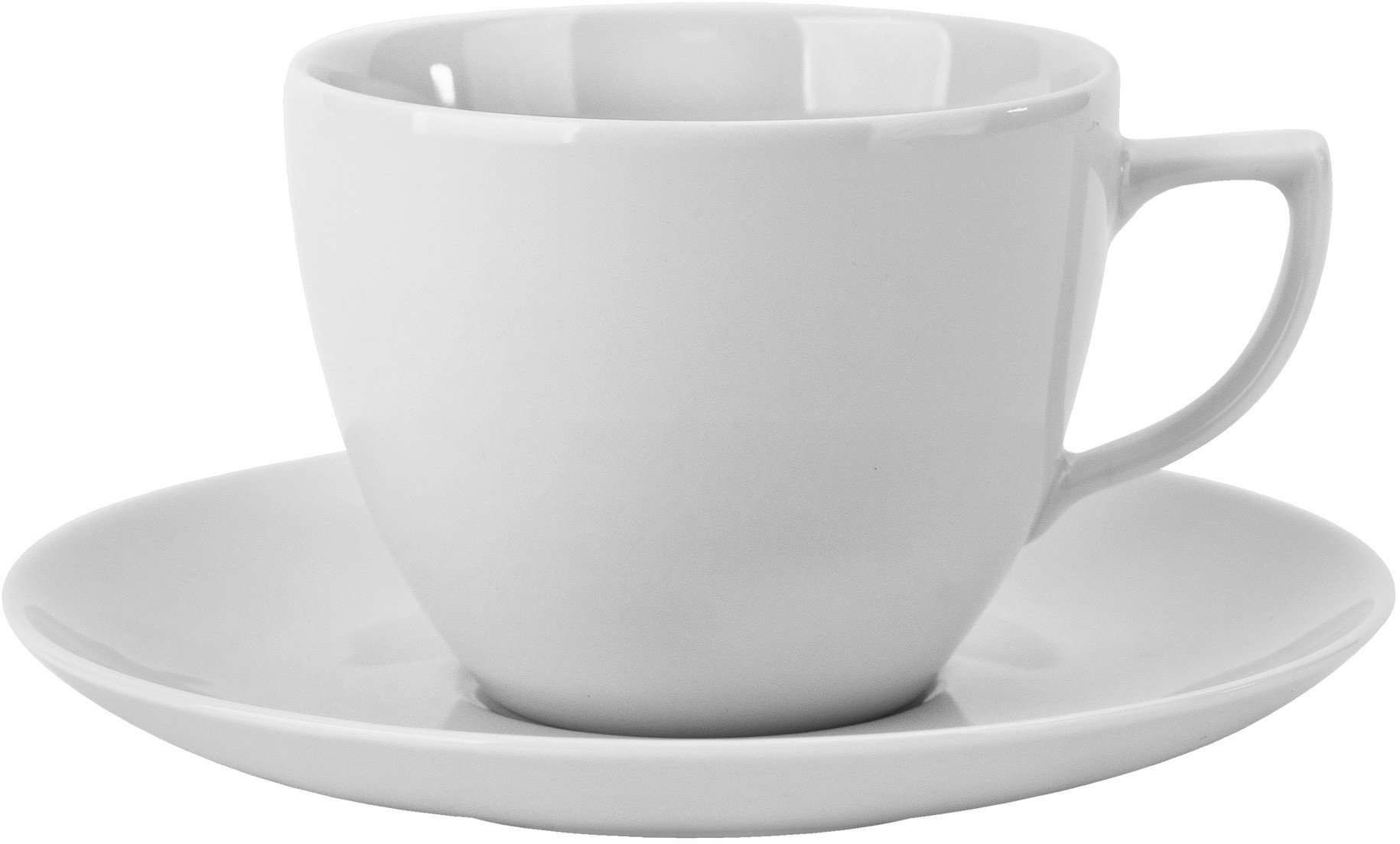 Filiżanka porcelanowa 250 ml + spodek City Biała C001