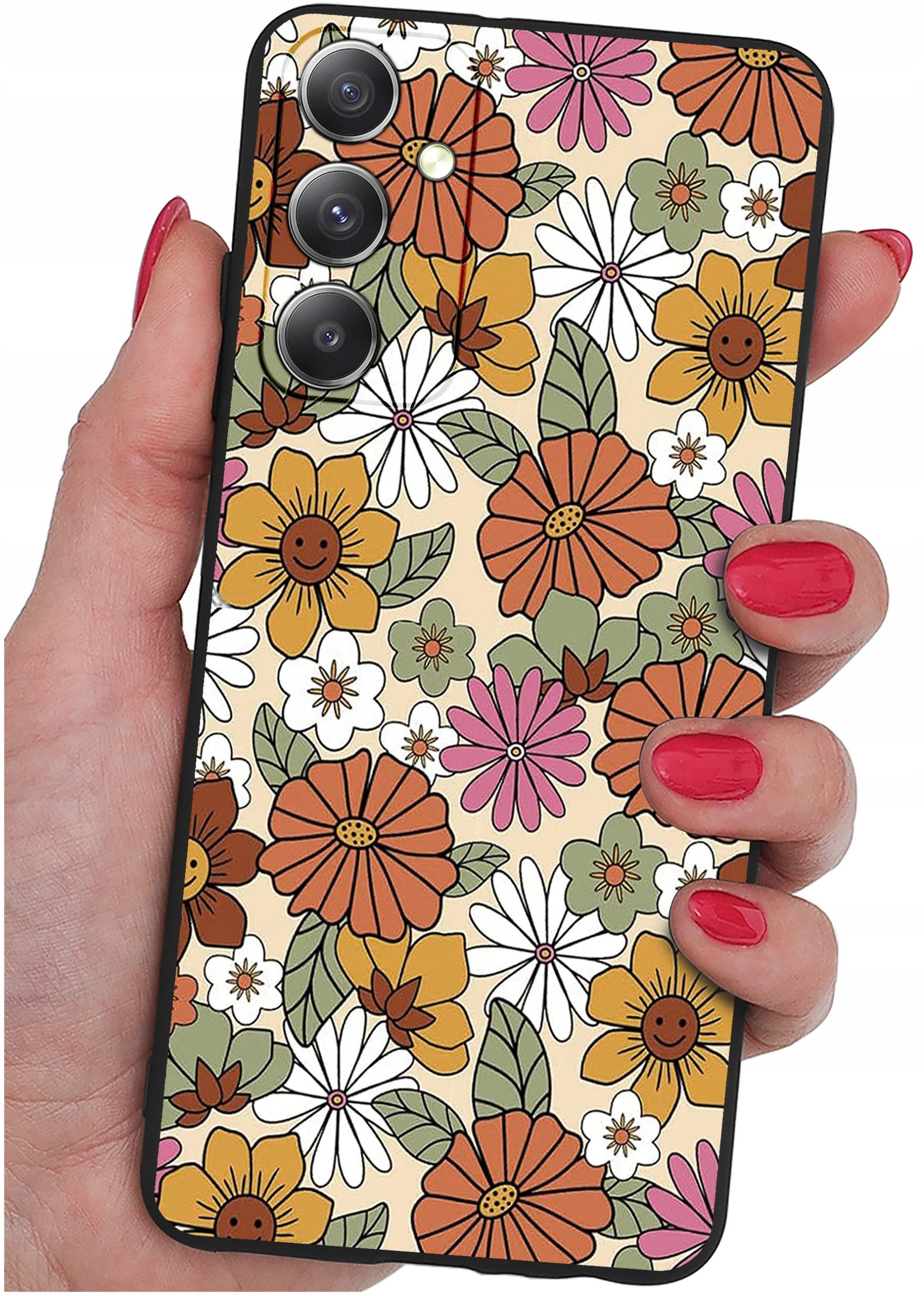 ETUI do Samsung Galaxy M23 5G WZORY |SILIKONOWE MATT CASE + SZKŁO 9H