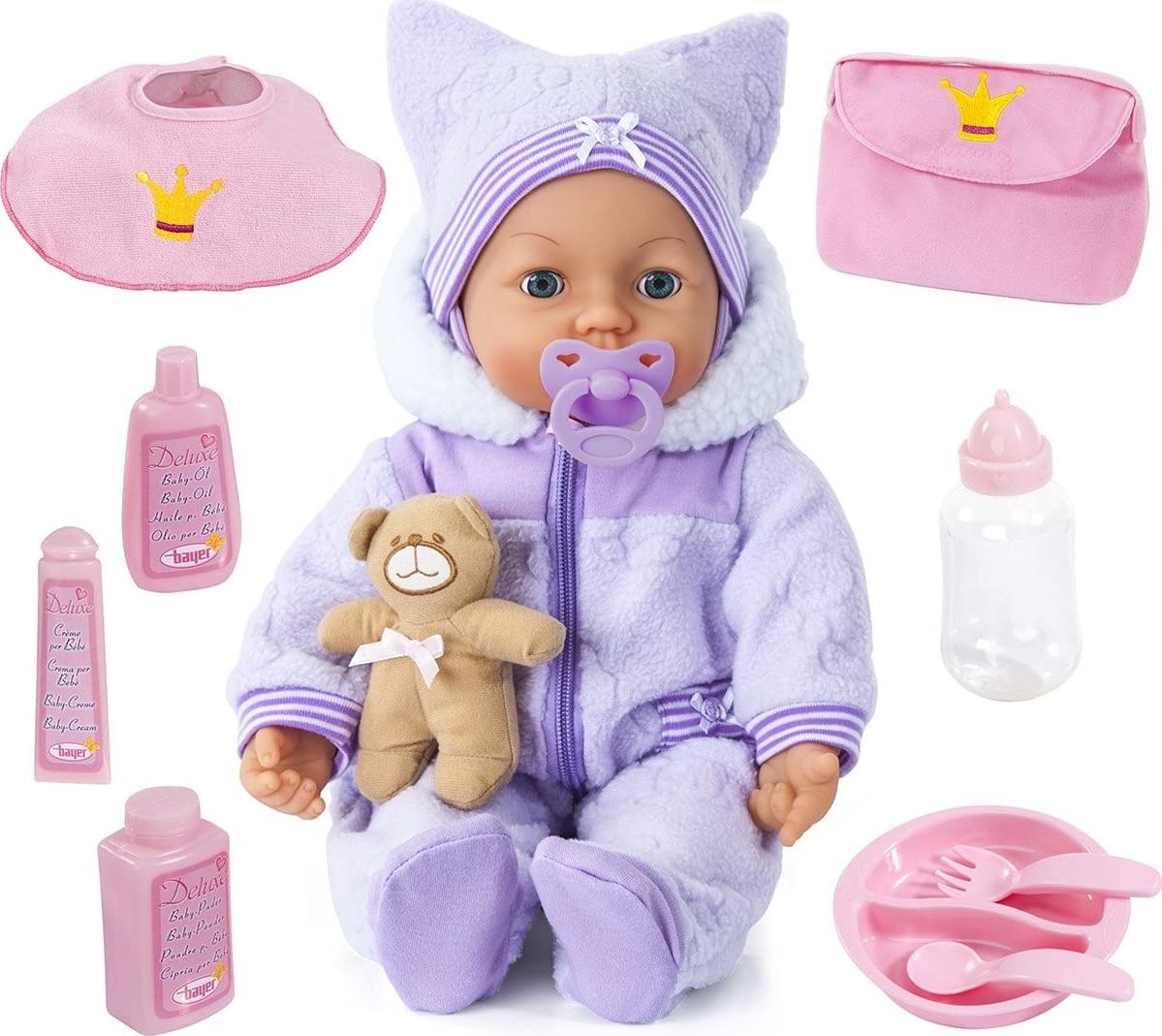 Bayer Lalka Bobas Magiczne Oczy 46 cm