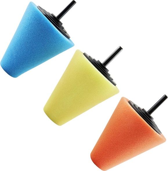 AMiO Gąbka polerska do felg, stożek 3szt.