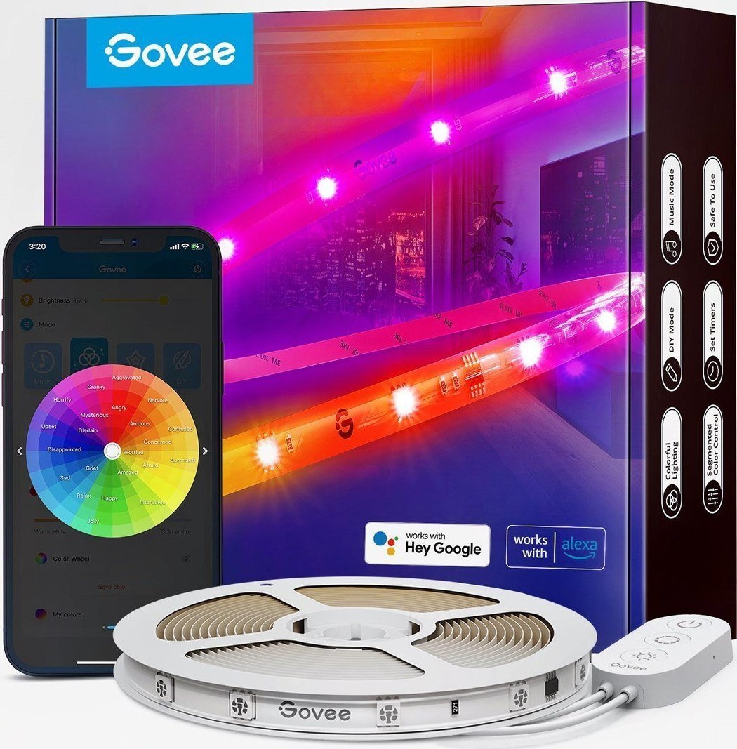 Taśma LED Govee 5m 24V RGB multikolor (H619A3D1 )