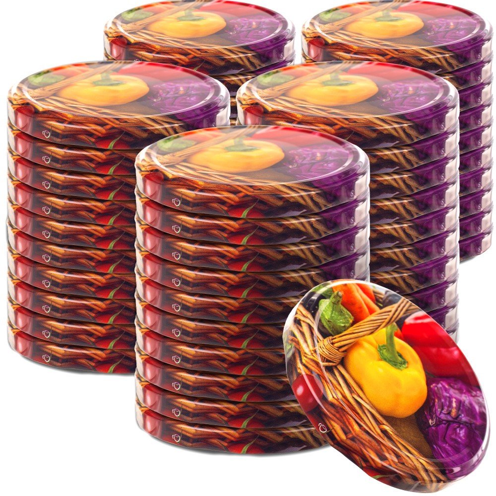 KADAX Zakrętki Do Słoików Wieczka Fi82 Nakrętki Na Słoiki Zakrętka Przetwory 50x