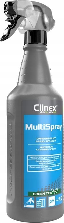 Clinex Clinex Multi Spray Green Tea - Uniwersalny spray do czyszczenia powierzchni, zielona herbata - 1 l