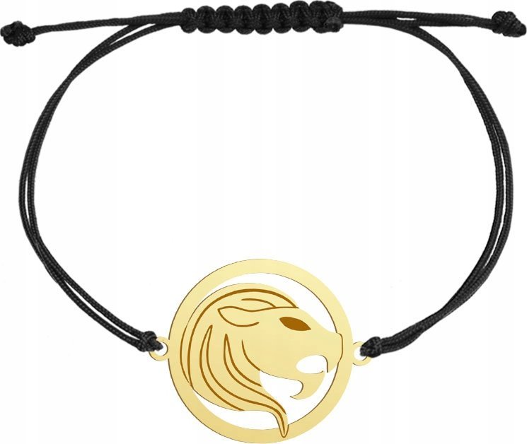 Radziszewska Jewellery Pozłacana Bransoletka Znak Zodiaku LEW GRAWER