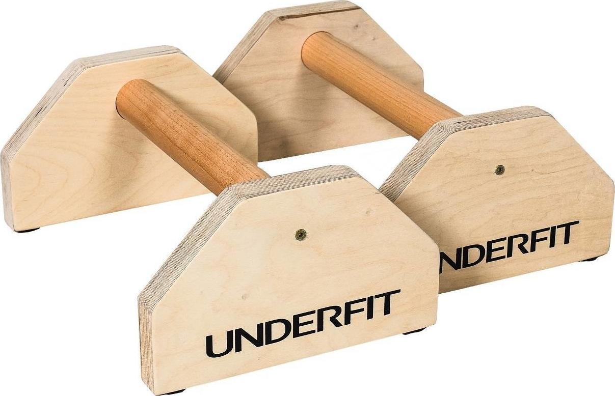 UnderFit Drewniane uchwyty do pompek paraletki UNDERFIT 35 cm