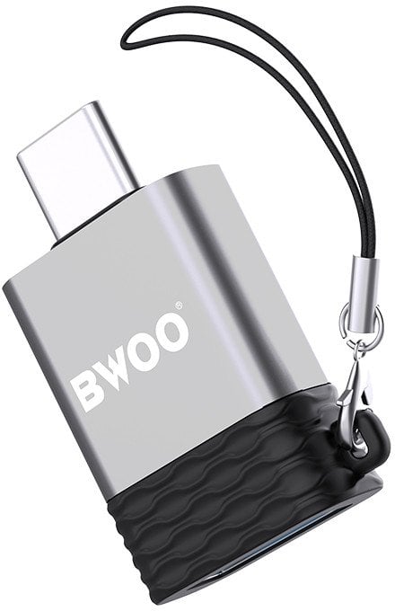 BWOO adapter USB - USB-C szary OTG BZ-35