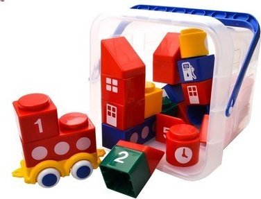 Viking Toys VIKING TOYS MINI CHUBBIES I KLOCKI W WIADERKU - 19 EL.