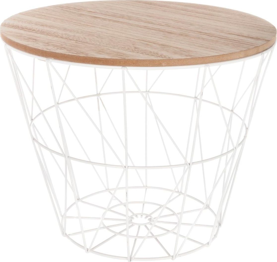 Atmosphera Druciany stolik kawowy Kumi biały