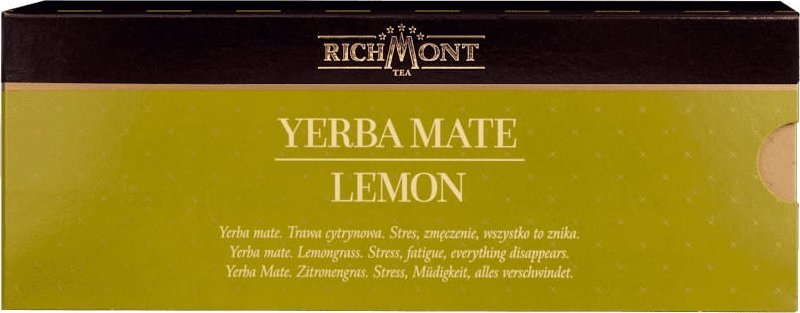 Richmont Herbata Richmont Yerba Mate Lemon 12x6g - aromatyzowana yerba mate, o cytrusowym aromacie