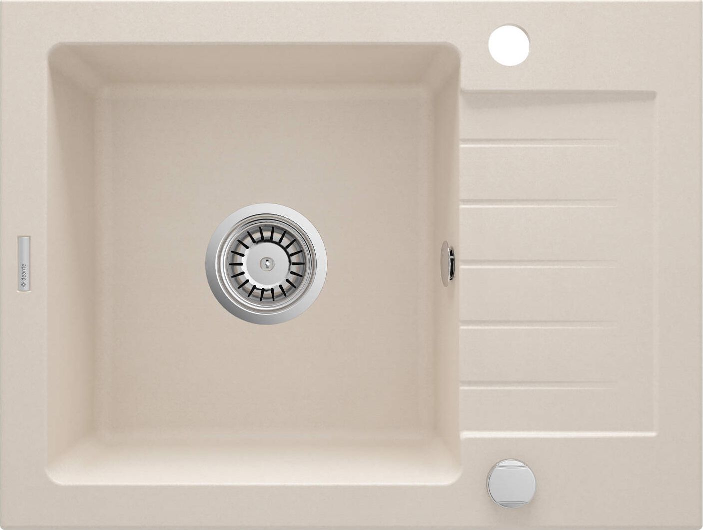 Zlewozmywak Deante Deante Zorba Zlewozmywak 1-komorowy z krótkim ociekaczem - beż