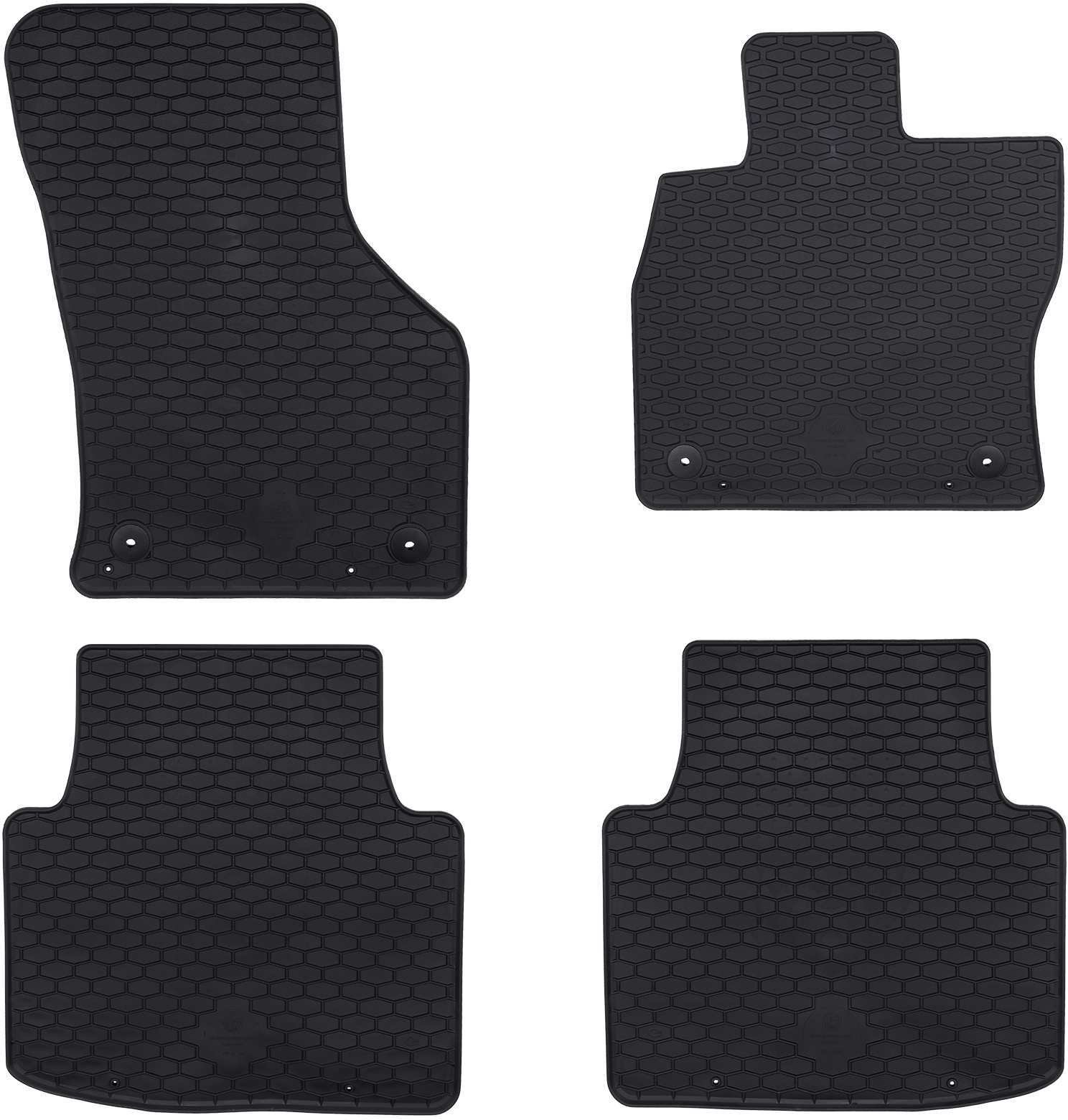 vidaXL Mata samochodowa 4 pcs Czarny koda SUPERB III / iV TPE