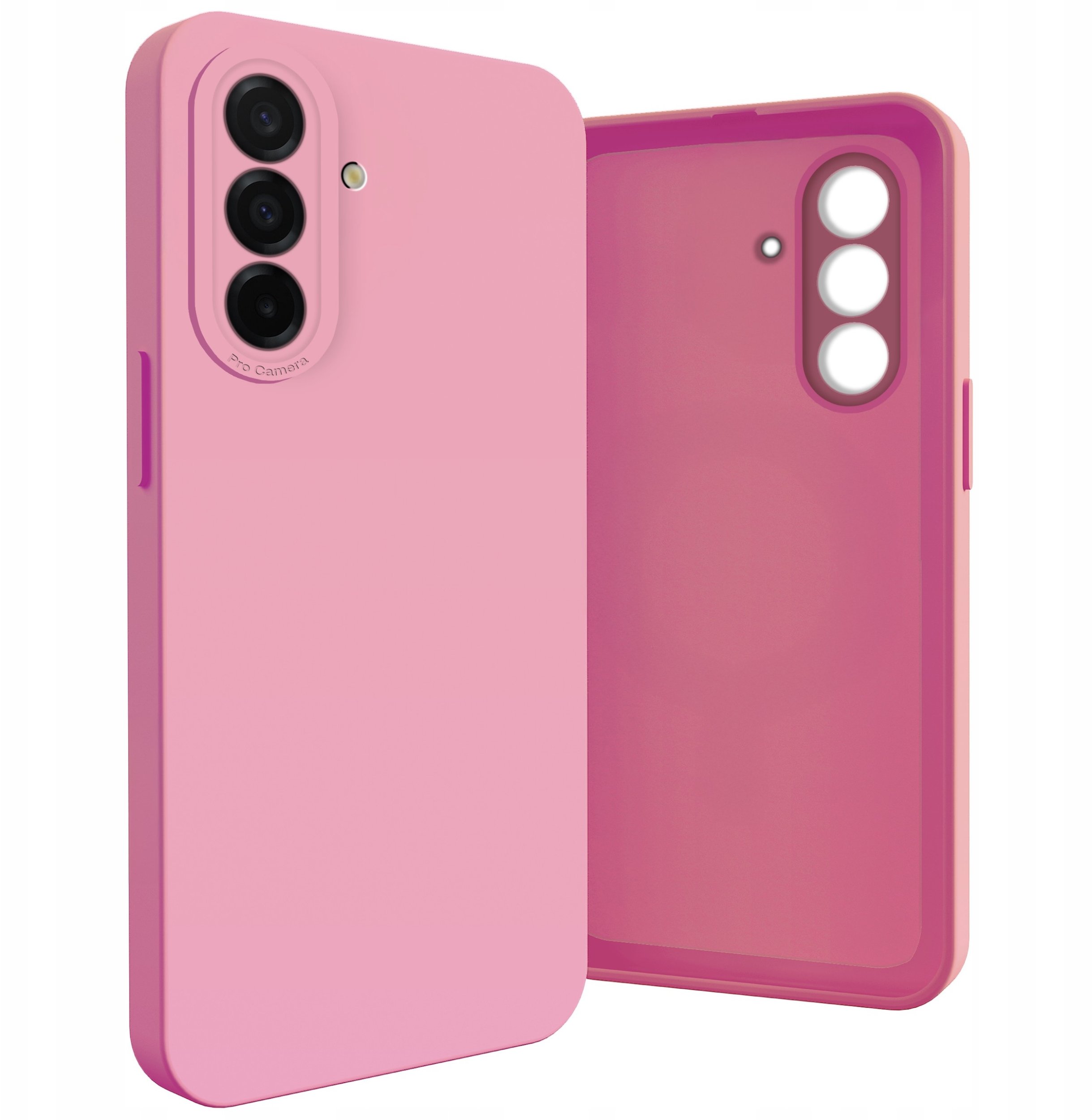Etui do Samsung Galaxy A26 5G (Silikonowe, Osłona Kamery, Case, Różowe)