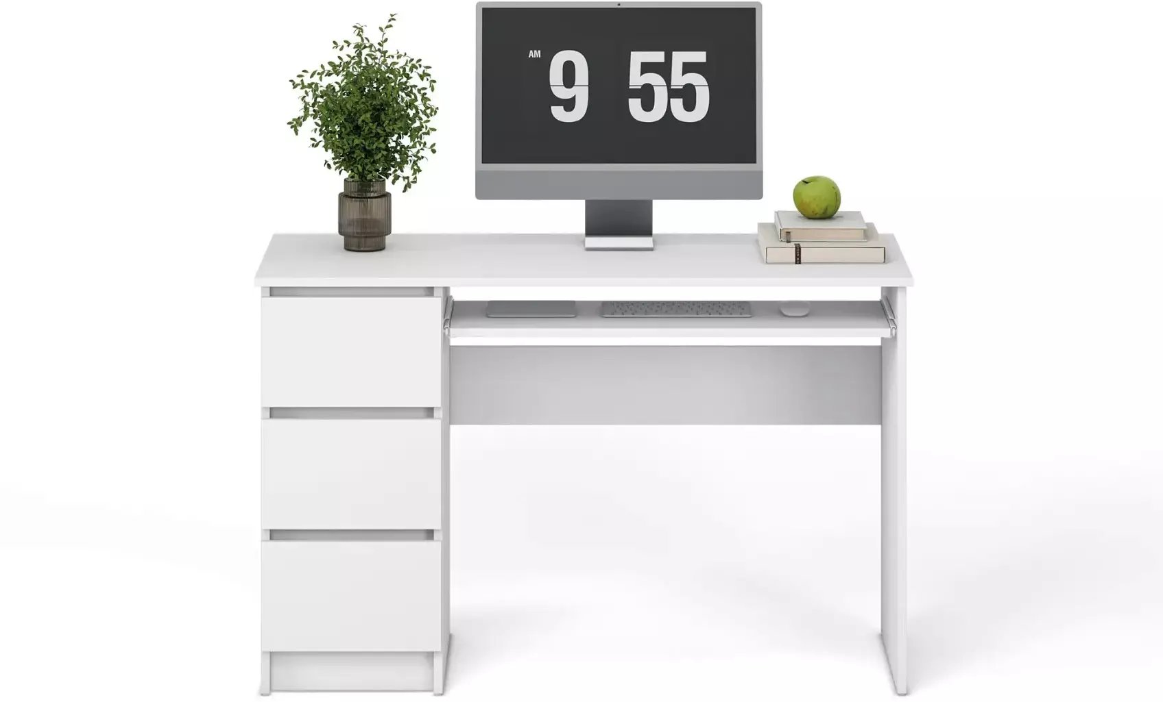 Biurko CINO białe z szufladami HALMAR