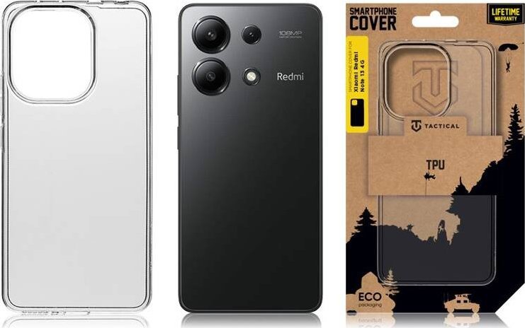 Tactical TPU Cover for Xiaomi Redmi Note 13 4G Transparent standard