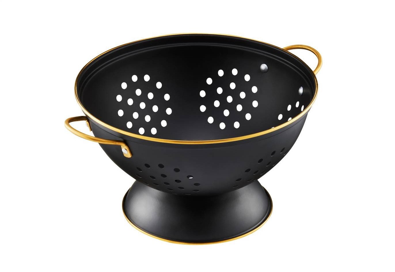 Durszlak cedzak z rączkami 24 cm Royal czarny