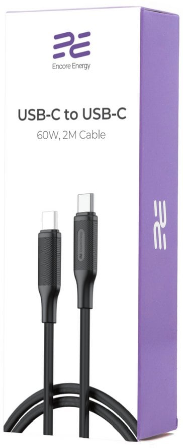 Kabel USB Energizer USB-C - USB-C 2 m Czarny
