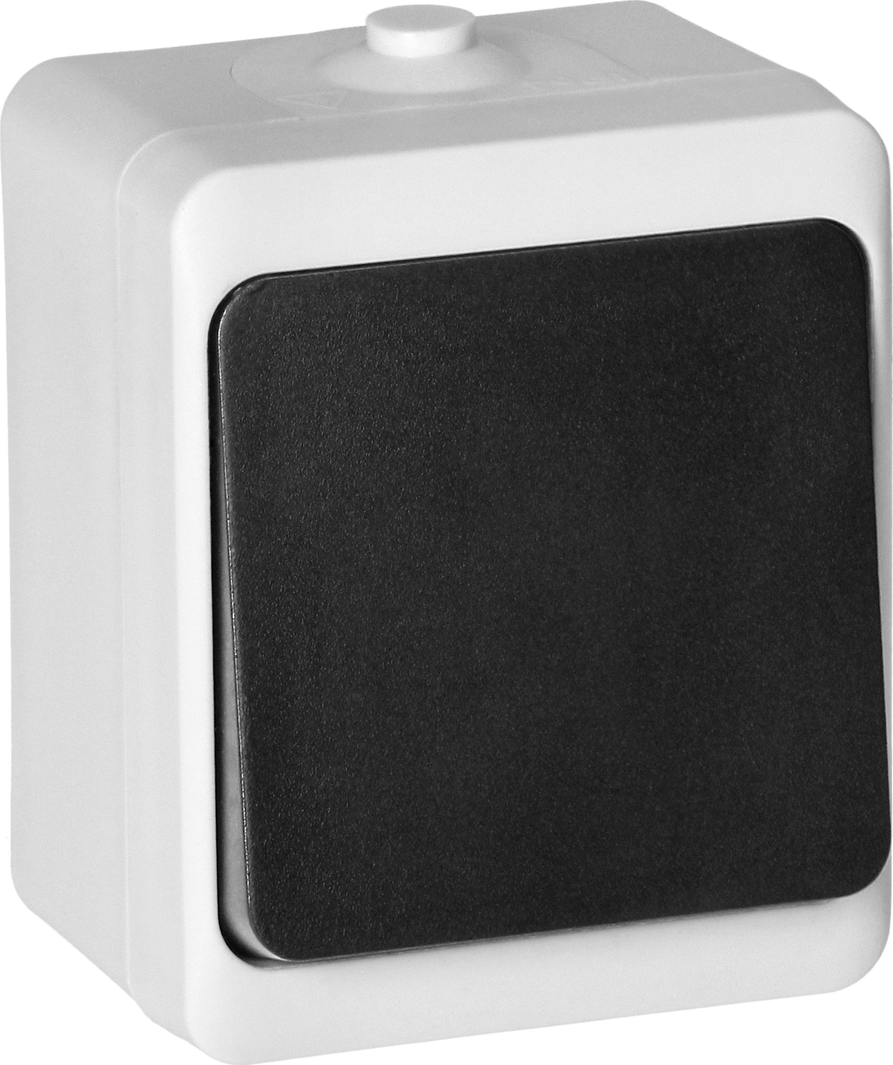 Orno Łącznik jednobiegunowy AQUATIC MINI IP54 biało-czarny