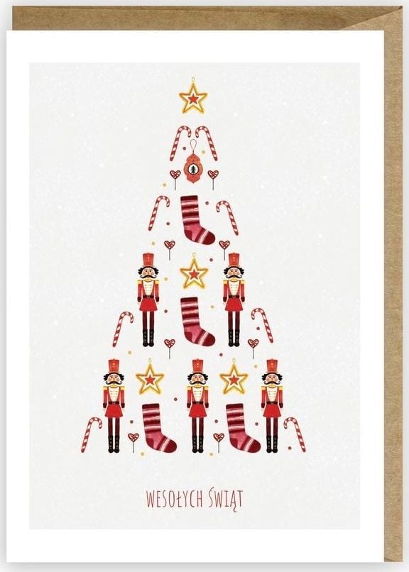 Cardie Kartka Boże Narodzenie Wesołych Świąt, eko K064