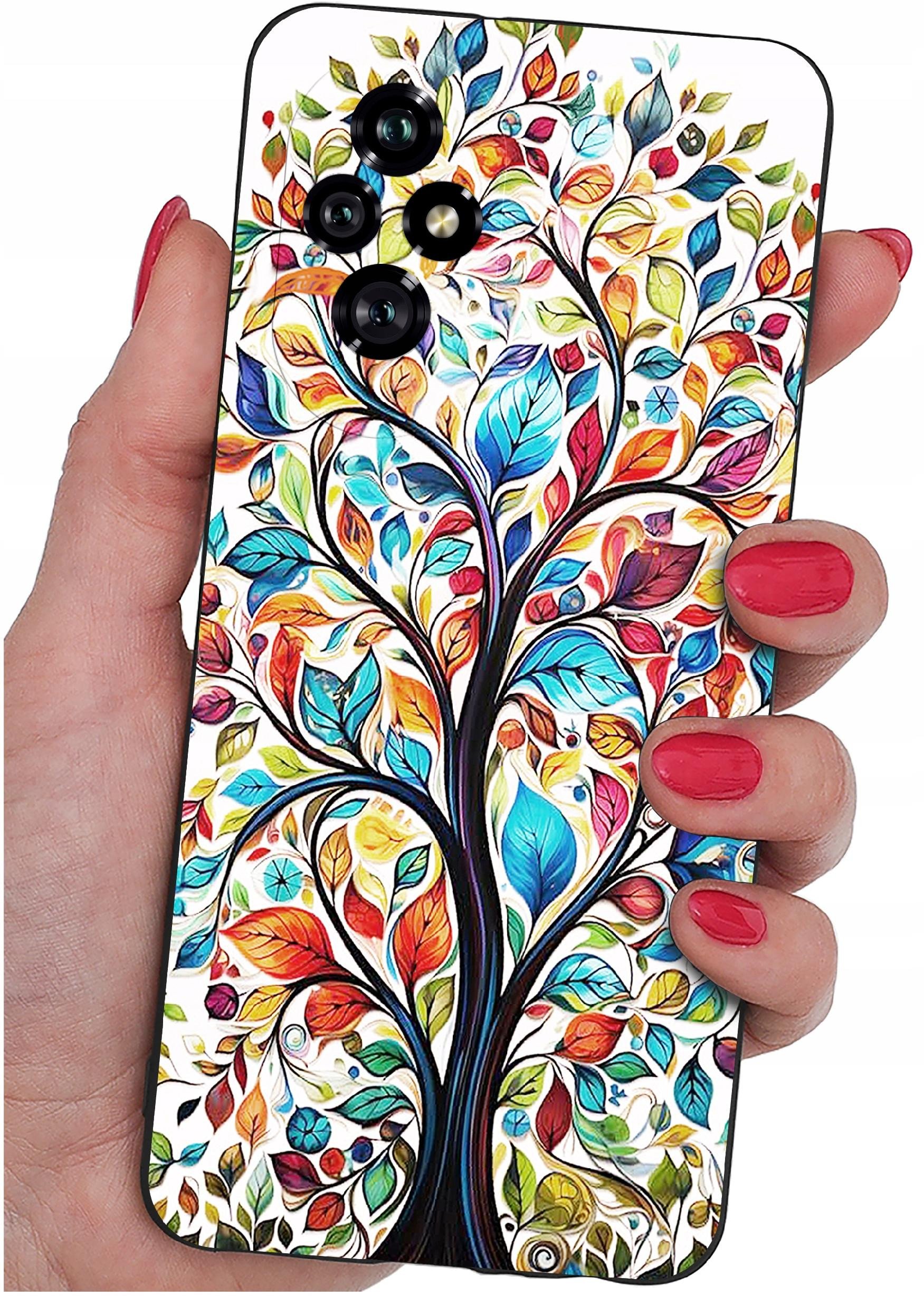 ETUI do Honor 200 5G | WZORY | SILIKONOWE MATT CASE + SZKŁO 9H