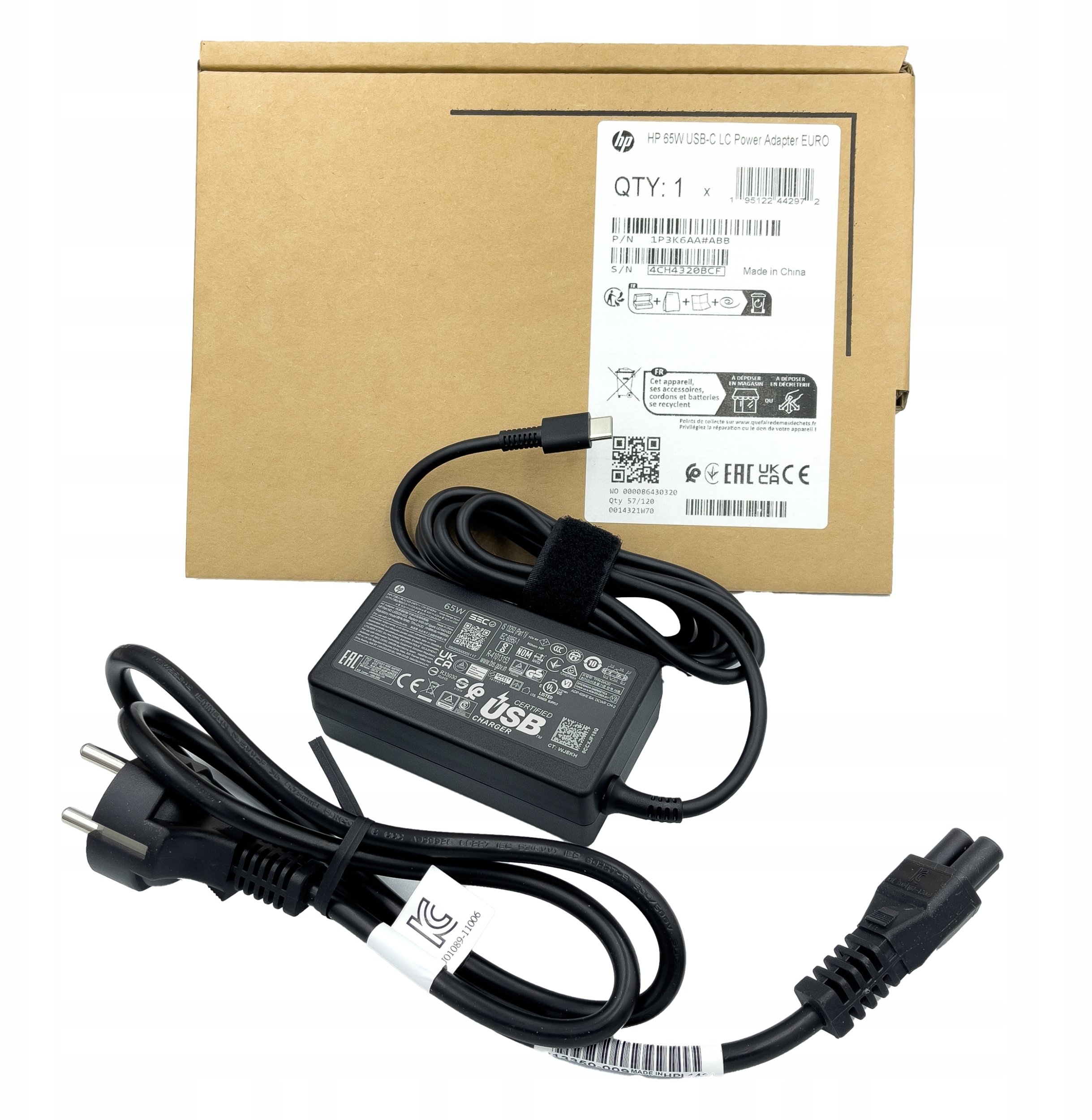 Zasilacz do laptopa HP 65 W, (1P3K6AA#ABB)