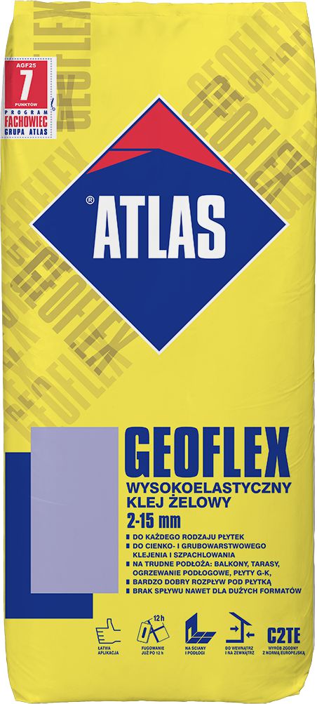 ATLAS Klej Geoflex wysokoelastyczny żelowy 2 - 15mm 25kg