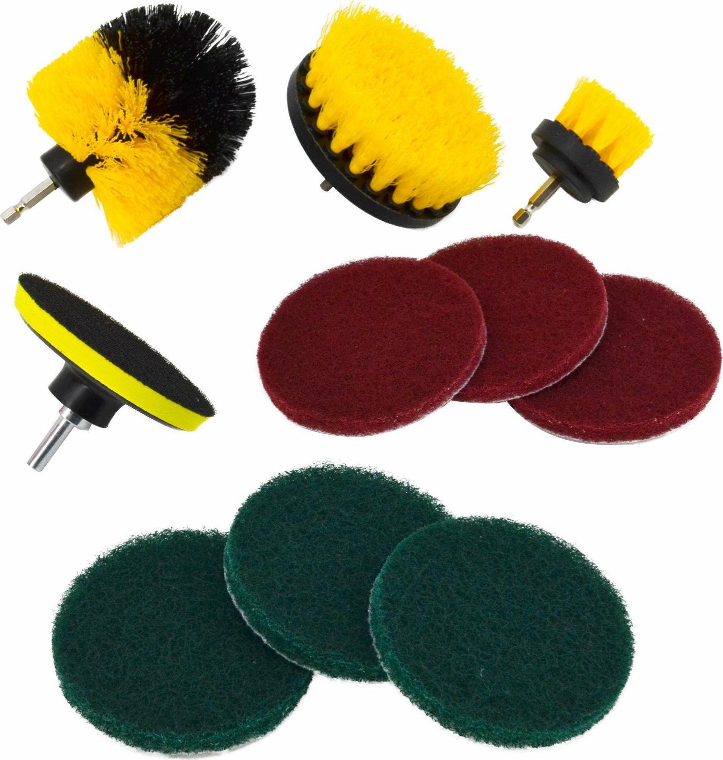 AWTools AWTOOLS SZCZOTKI DO CZYSZCZENIA NA WKRĘTARKĘ 10 SZTUK