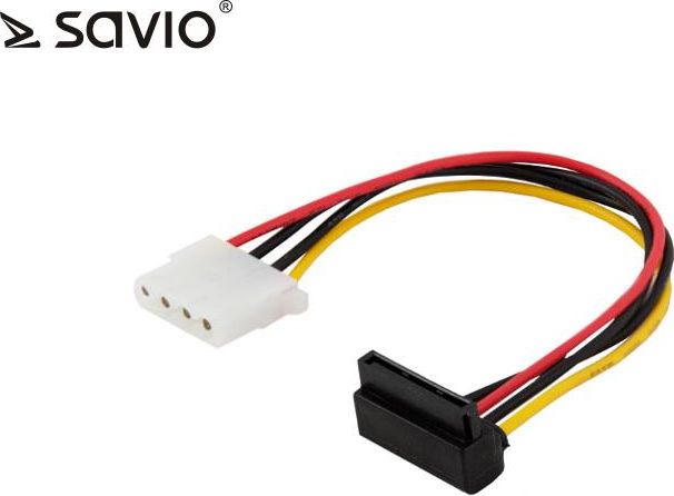 Savio Molex - SATA, 0.18m, Wielokolorowy (AK-42)