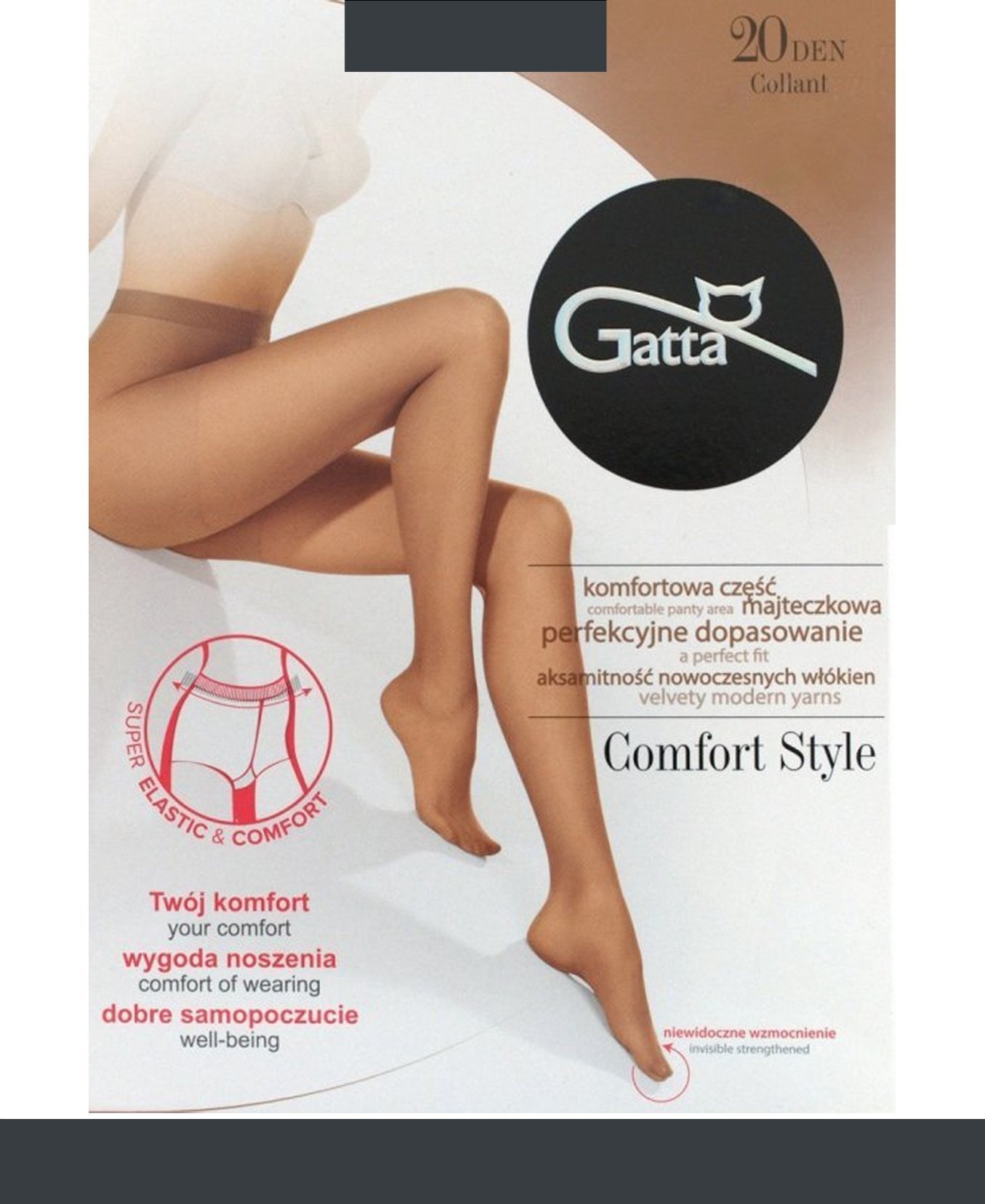 Gatta GATTA COMFORT STYLE 20DEN 5-XL/Grafit