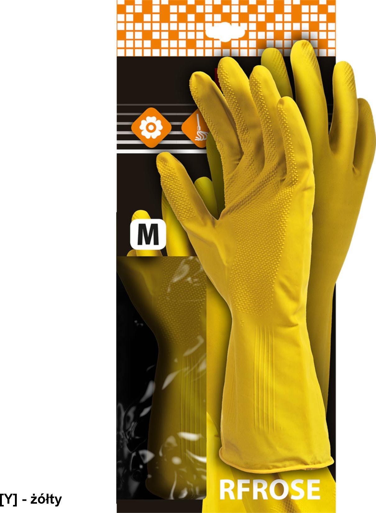 R.E.I.S. RFROSE - rękawice ochronne XL