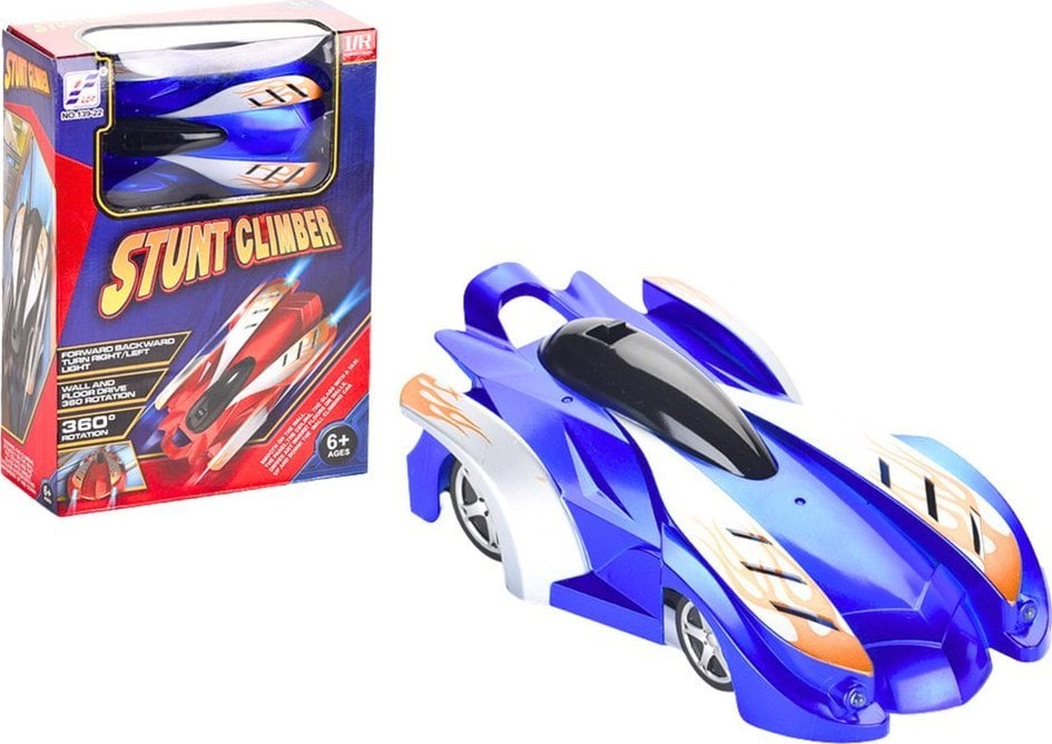 Autko Sportowe Auto Jeżdżące Po Ścianach Suficie Na Laser Niebieskie LEAN Toys