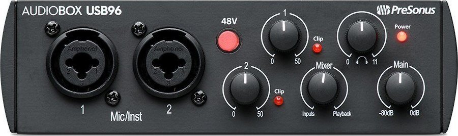 Karta dźwiękowa PreSonus PreSonus AudioBox USB 96 25th - Interfejs Audio USB