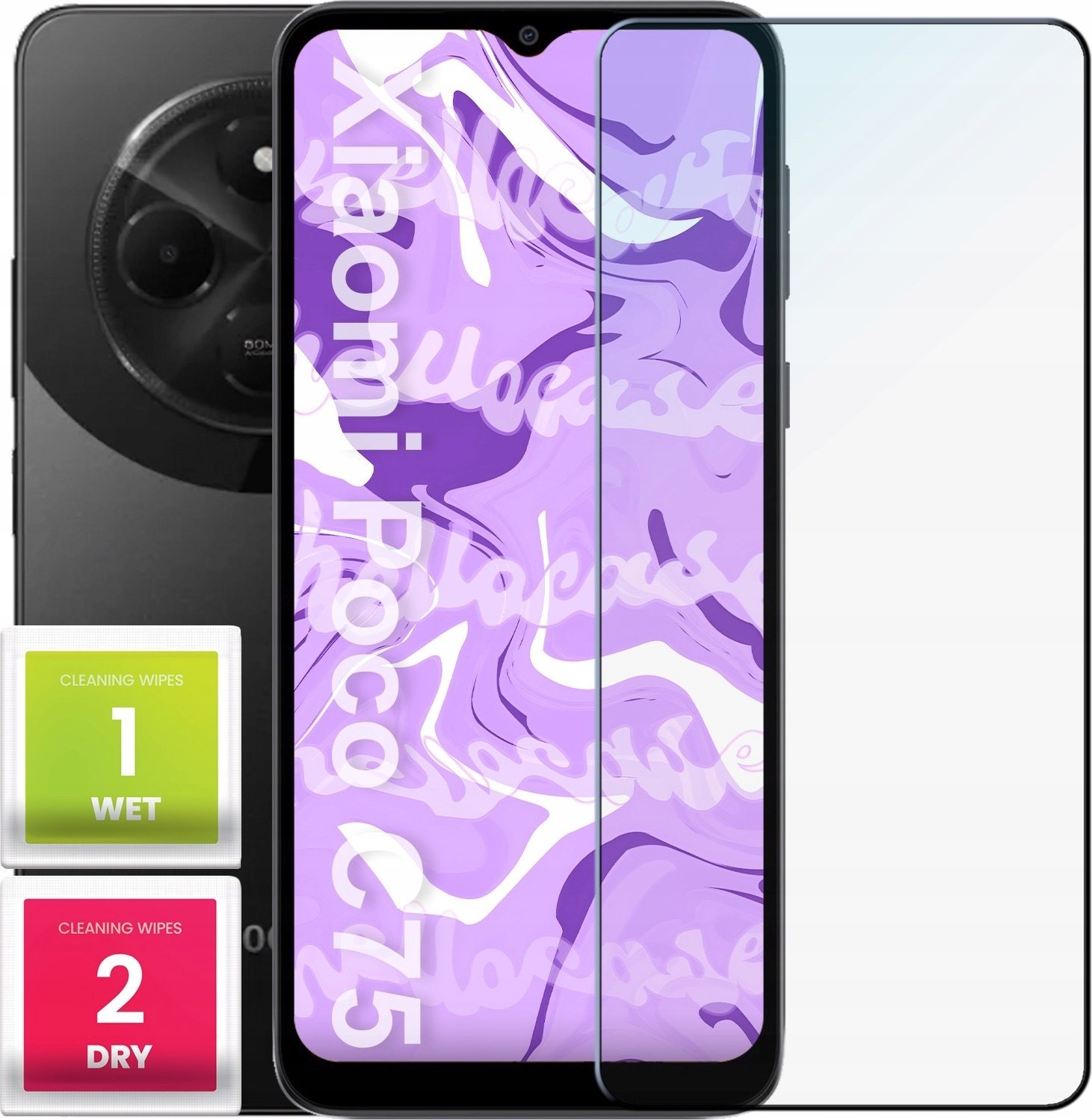 Szkło Hartowane do Xiaomi Poco C75 (szybka 9H, płaskie 2.5D, ochronne)