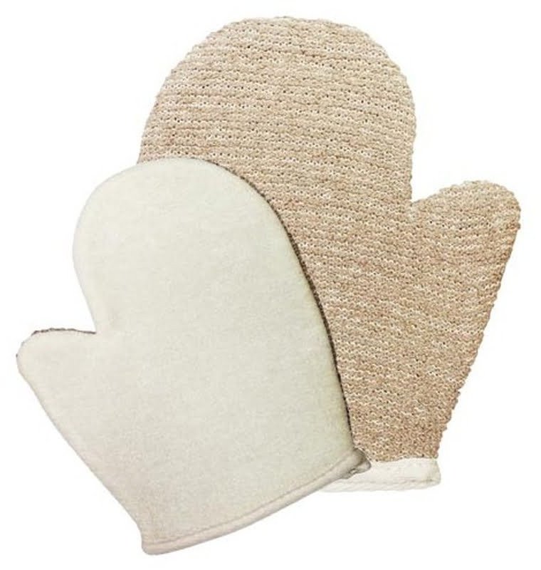 Rękawica do mycia - Juta Brązowa