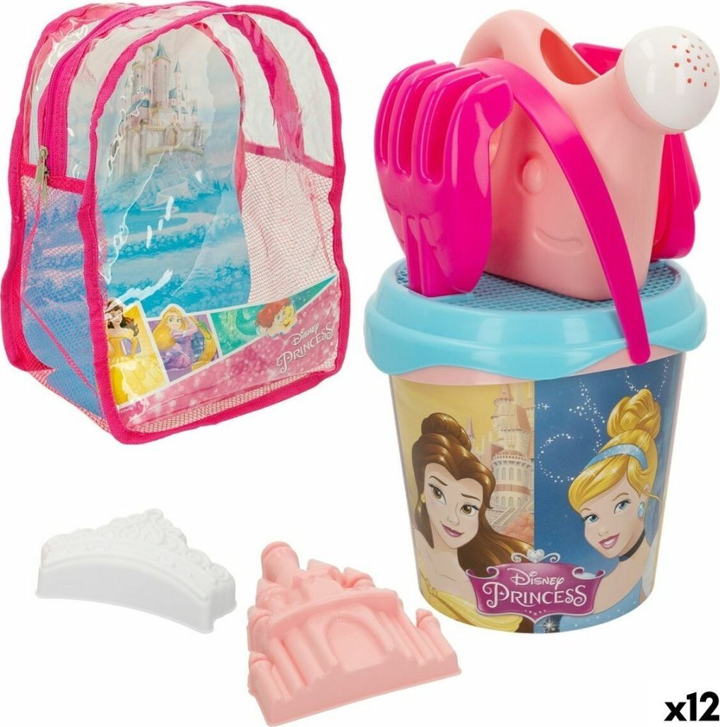 Princesses Disney Zestaw zabawek plażowych Disney Princess polipropylen 18 x 16 x 18 cm 18 cm (12 Sztuk)