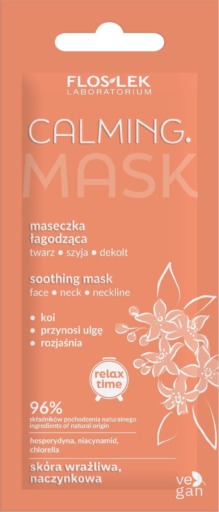 Floslek FLOSLEK Relax Time Maseczka łagodząca Calming na twarz,szyję i dekolt 6ml