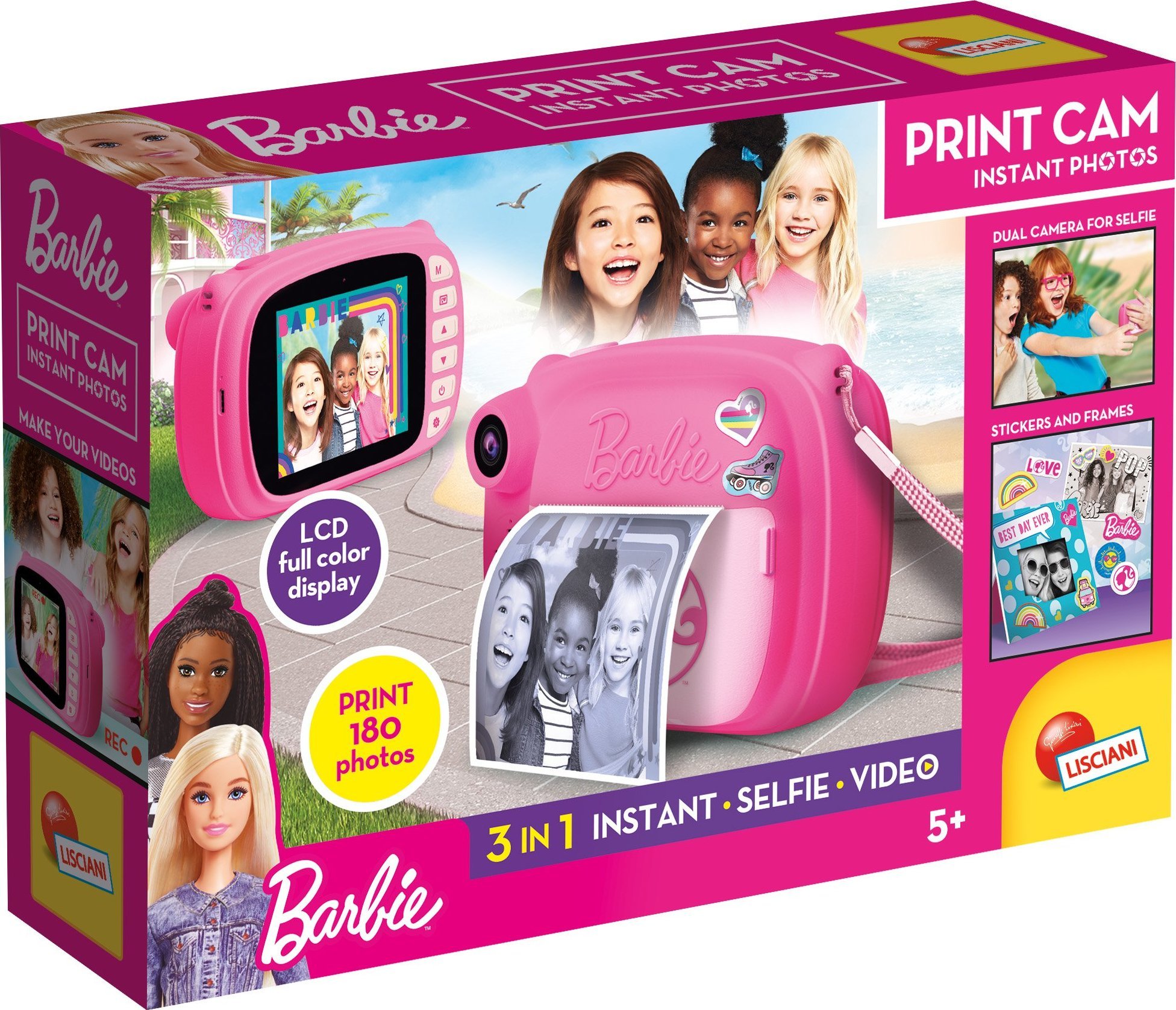Aparat cyfrowy Lisciani Barbie print cam różowy