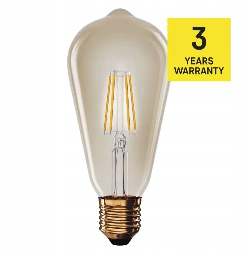 Żarówka LED Vintage E27 4,5W (40W) 420lm 2200K ciepła biel Z57032