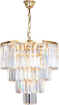 Lampa wisząca Zumaline Żyrandol szklany Zumaline AMEDEO 17106/4+1-GLD