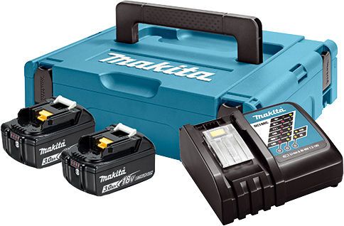 Makita Zestaw zasilający MakPack 18V ładowarka DC18RC + 2x akumulator 3.0Ah BL1830B (197952-5)