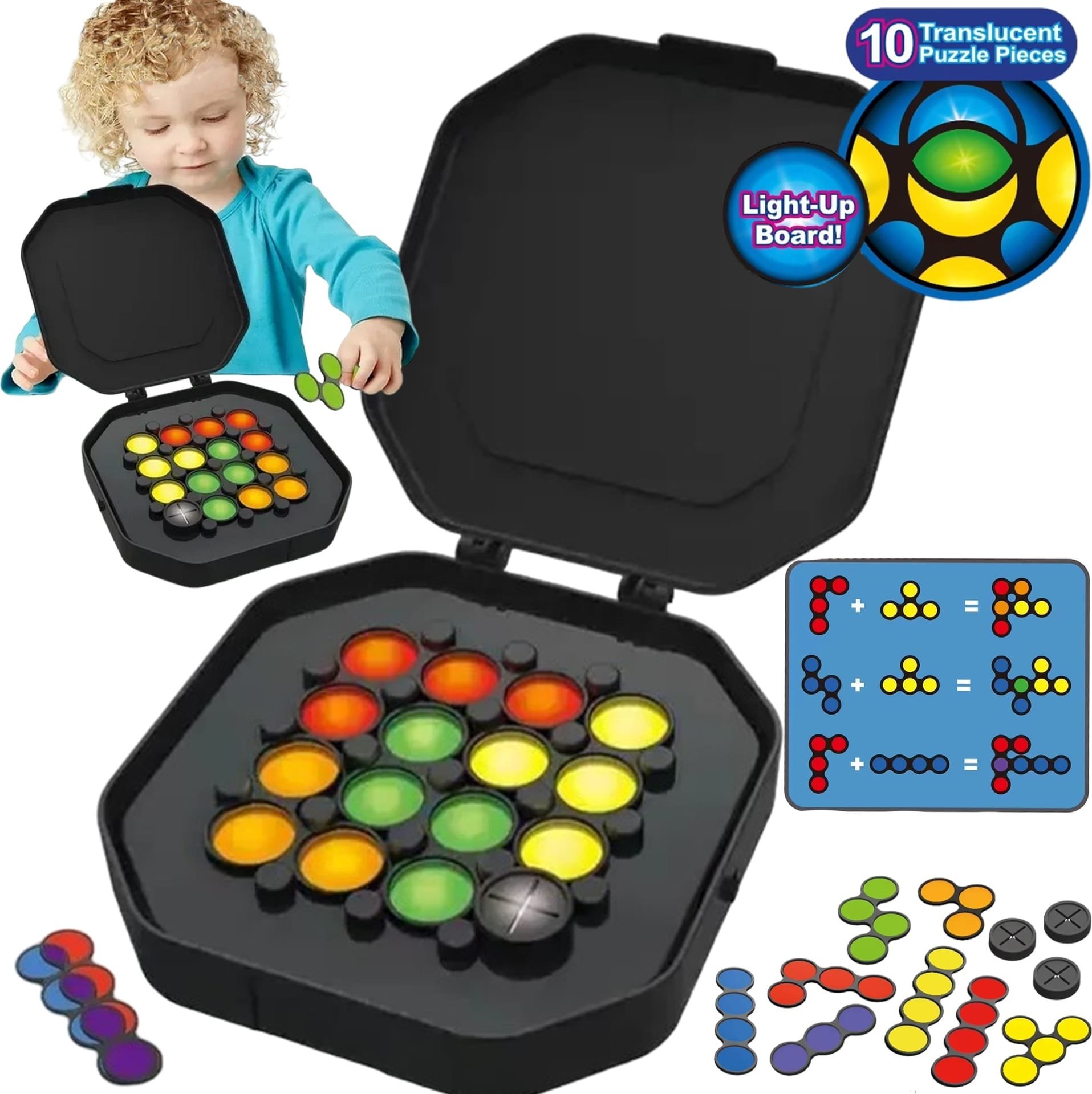 Woopie WOOPIE Gra "Ułóż Wzór" Trening Mózgu Nauka Mieszania Kolorów