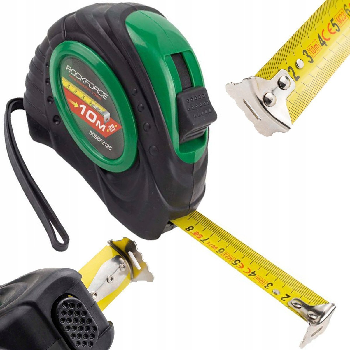 Rockforce Taśma miernicza (miara zwijana) 10m x 25mm
