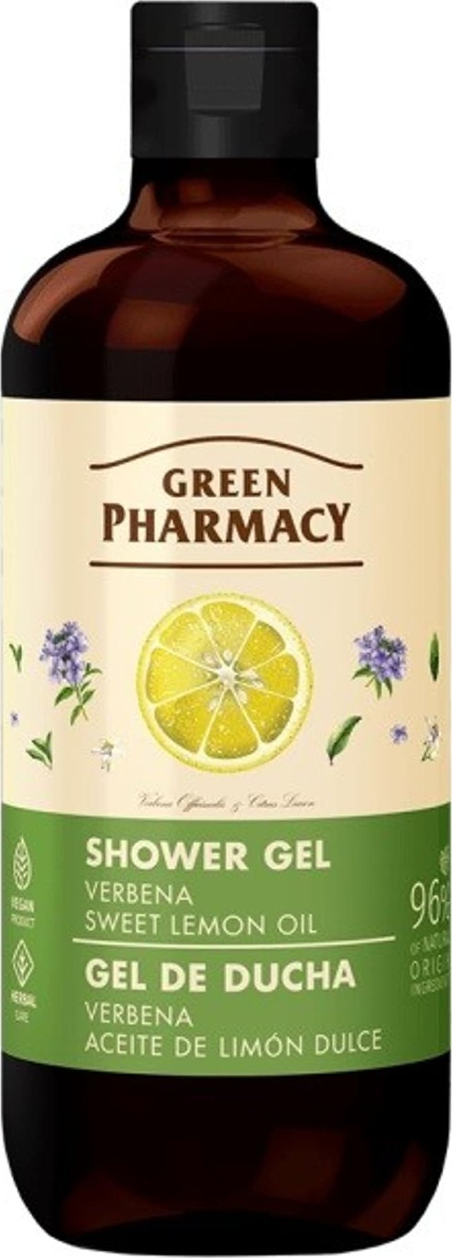 Green Pharmacy GREEN PHARMACY Multi Żel pod prysznic Werbena i Olejek ze słodkiej cytryny 500 ml